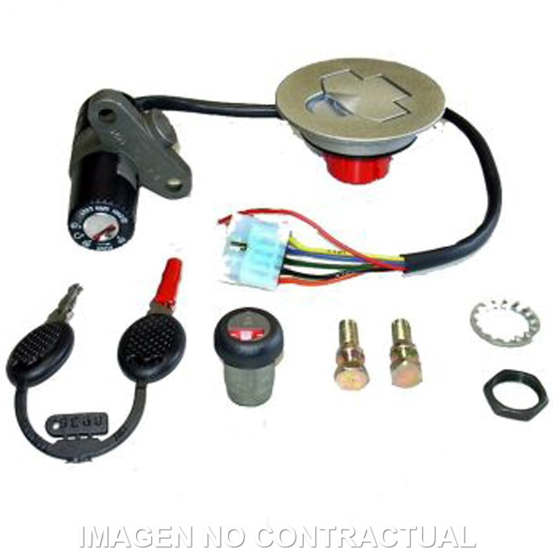 KIT LLAVES CONTACTO, SILLÍN Y DEPÓSITO APRILIA RS/EXTREMA 50
