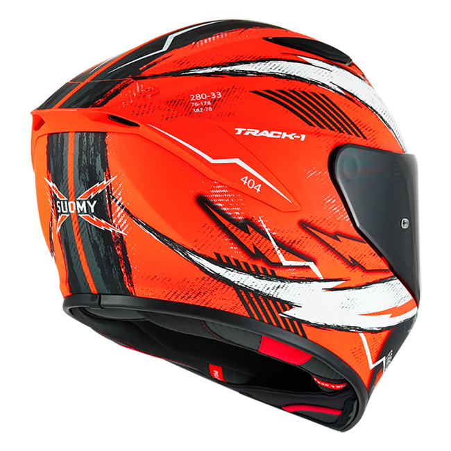 CASCO SUOMY TRACK-1 404 MATT ORANGE FLUO E06
