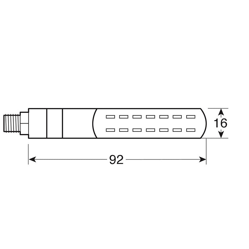 LINE SQ REAR, INTERMITENTES DE LED SECUENCIAL Y LUZ DE POSICIÓN/FRENO TRASERAS - 12V LED