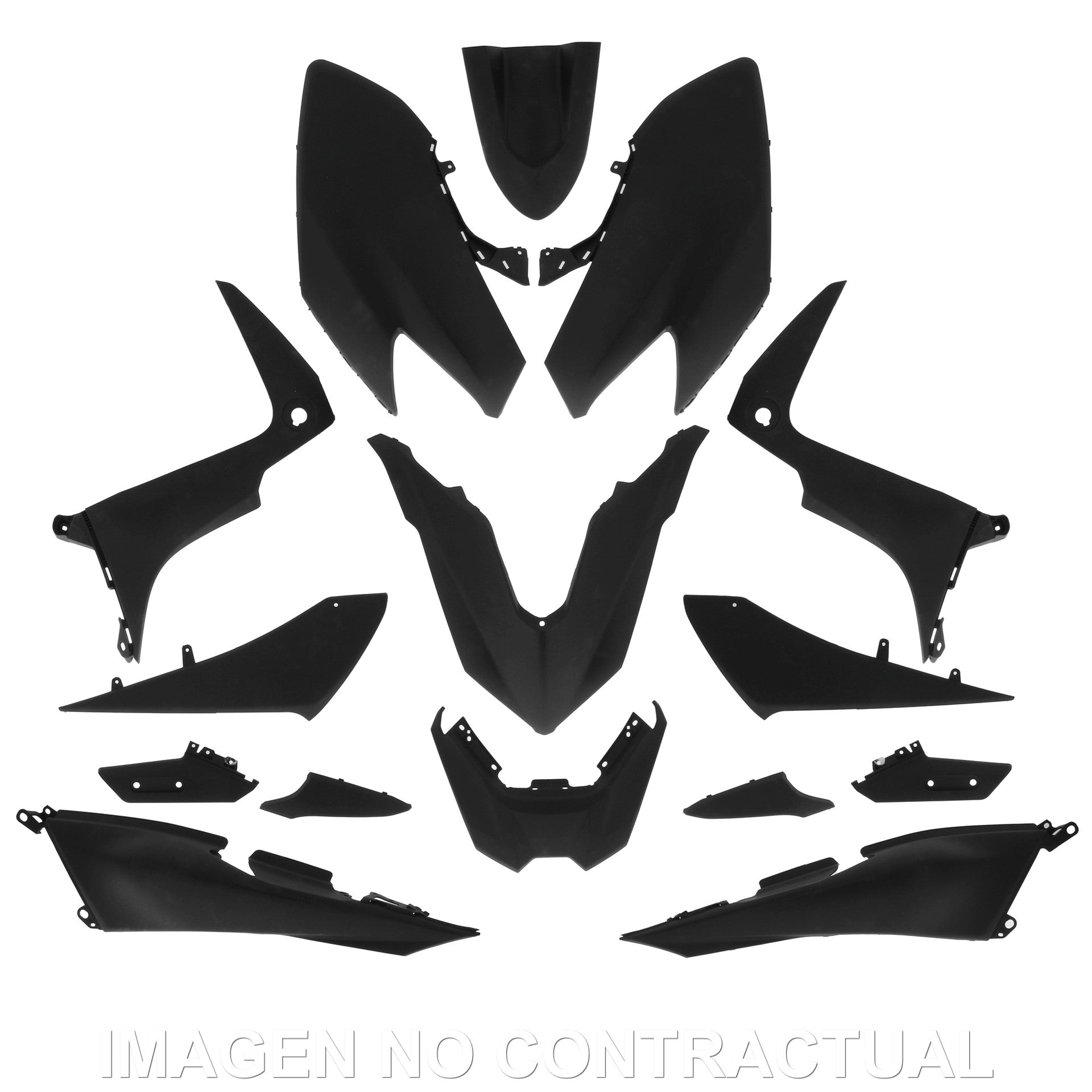 KIT PLÁSTICOS HERT YAMAHA T-MAX 530 NEGRO (17-19)