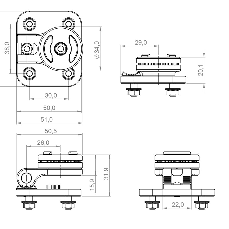 SOPORTE GPS CRADLE MOUNT