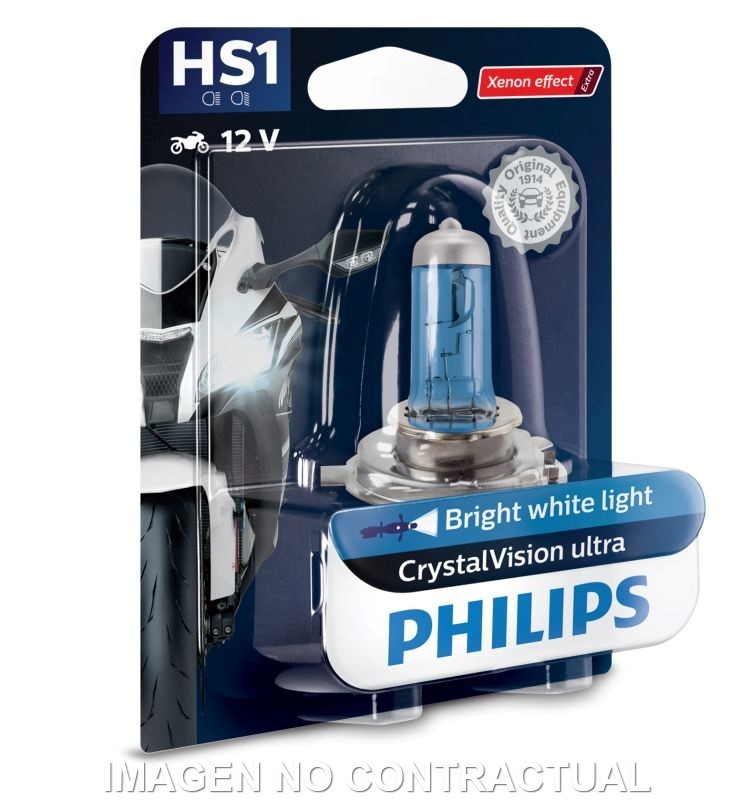 LÁMPARA PHILIPS HALÓGENA HS1  CRYSTAL VISION 12V 35/35W