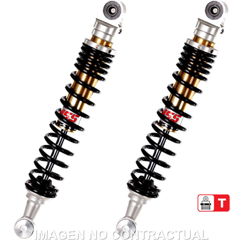 JUEGO AMORTIGUADORES TRASEROS YSS GAS C/ REGULACIÓN APRILIA SPORTCITY 125/200/250
