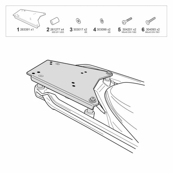 TOP MASTER BMW R1300GS / ADVENTURE COMPATIBLE CON PARRILLA ELECTRÓNICA OEM BMW