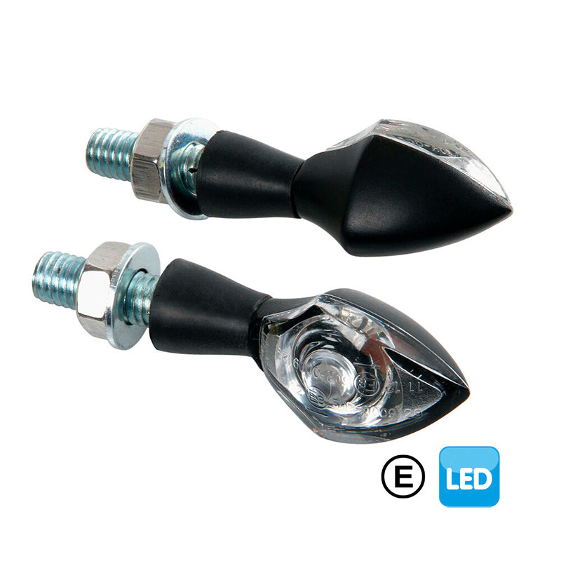 PIXIA, INTERMITENTES CON LED - 12V LED - NEGRO