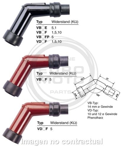 PIPA DE BUJÍA NGK VB05F