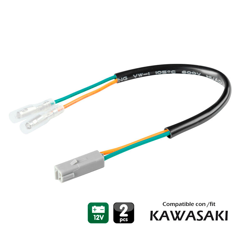 CONECTORES PARA INTERMITENTES, 2 UDS - COMPATIBLE PARA - KAWASAKI