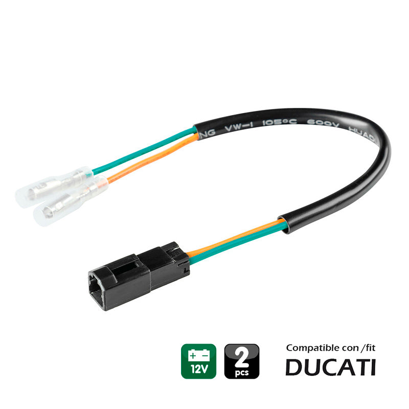 CONECTORES PARA INTERMITENTES, 2 UDS - COMPATIBLE PARA - DUCATI (TYPE 1)