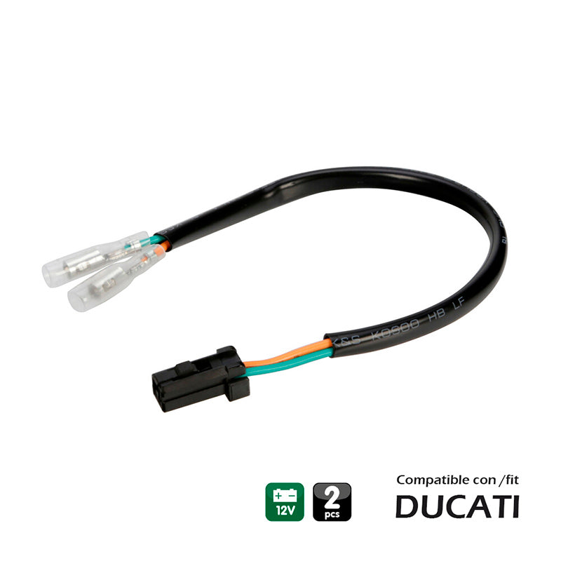 CONECTORES PARA INTERMITENTES, 2 UDS - COMPATIBLE PARA - DUCATI (TYPE 2)