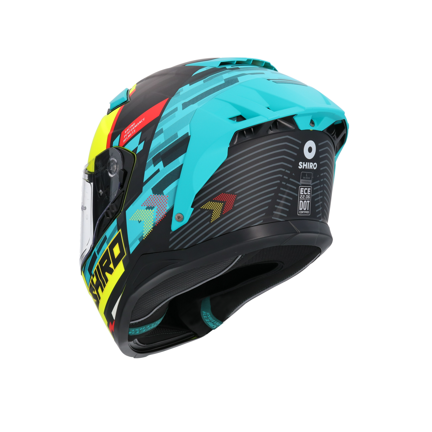 CASCO SHIRO ALPHA RACER ONE BLUE