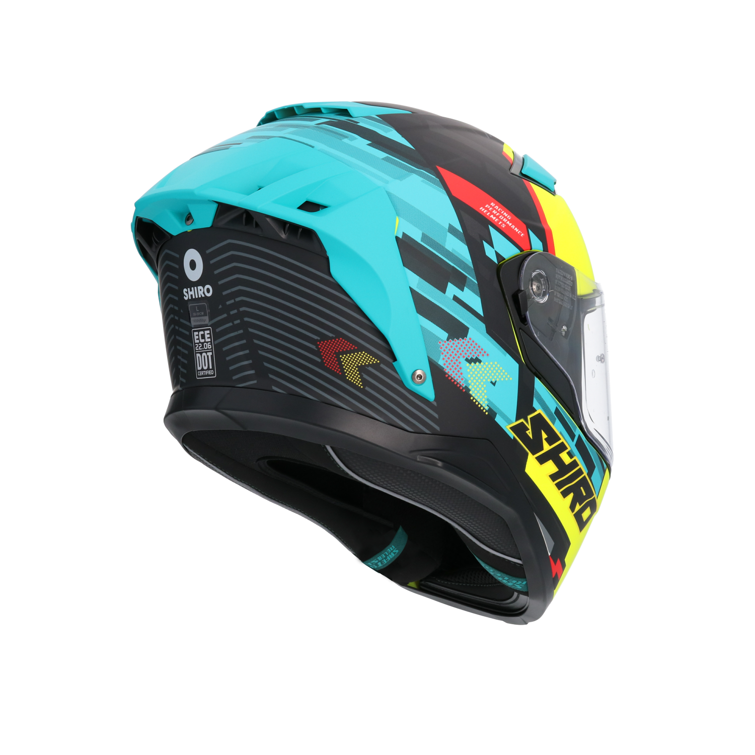 CASCO SHIRO ALPHA RACER ONE BLUE