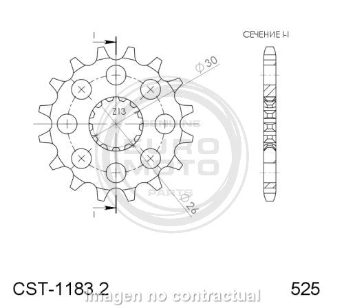 PIÑÓN SUPERSPROX TRIUMPH 525 X 16  - CST1183X16