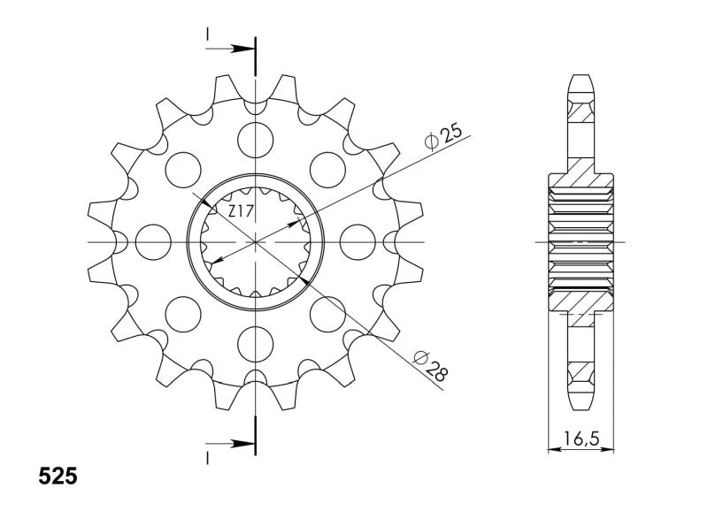 PIÑÓN SUPERSPROX KTM 525 X 16  - CST1904X16