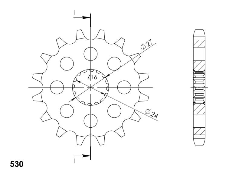 PIÑÓN SUPERSPROX SUZUKI 530 X 17  - CST423X17