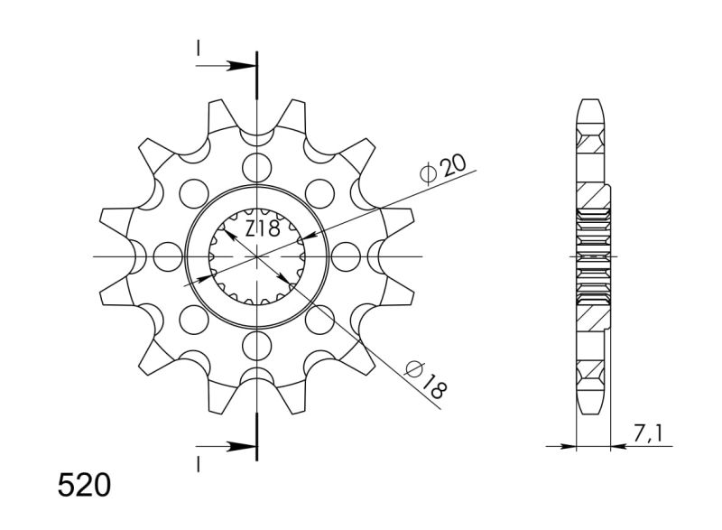PIÑÓN SUPERSPROX SUZUKI 520 X 12  - CST427X12