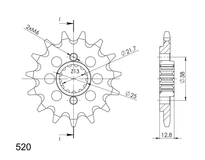 PIÑÓN SUPERSPROX KAWASAKI 520 X 15  - CST511X15