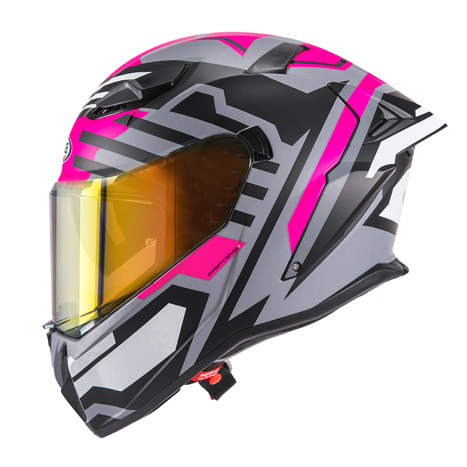 CASCO CABERG DRIFT EVO II HORIZON MATT GREY/BLACK/FUCHSIA