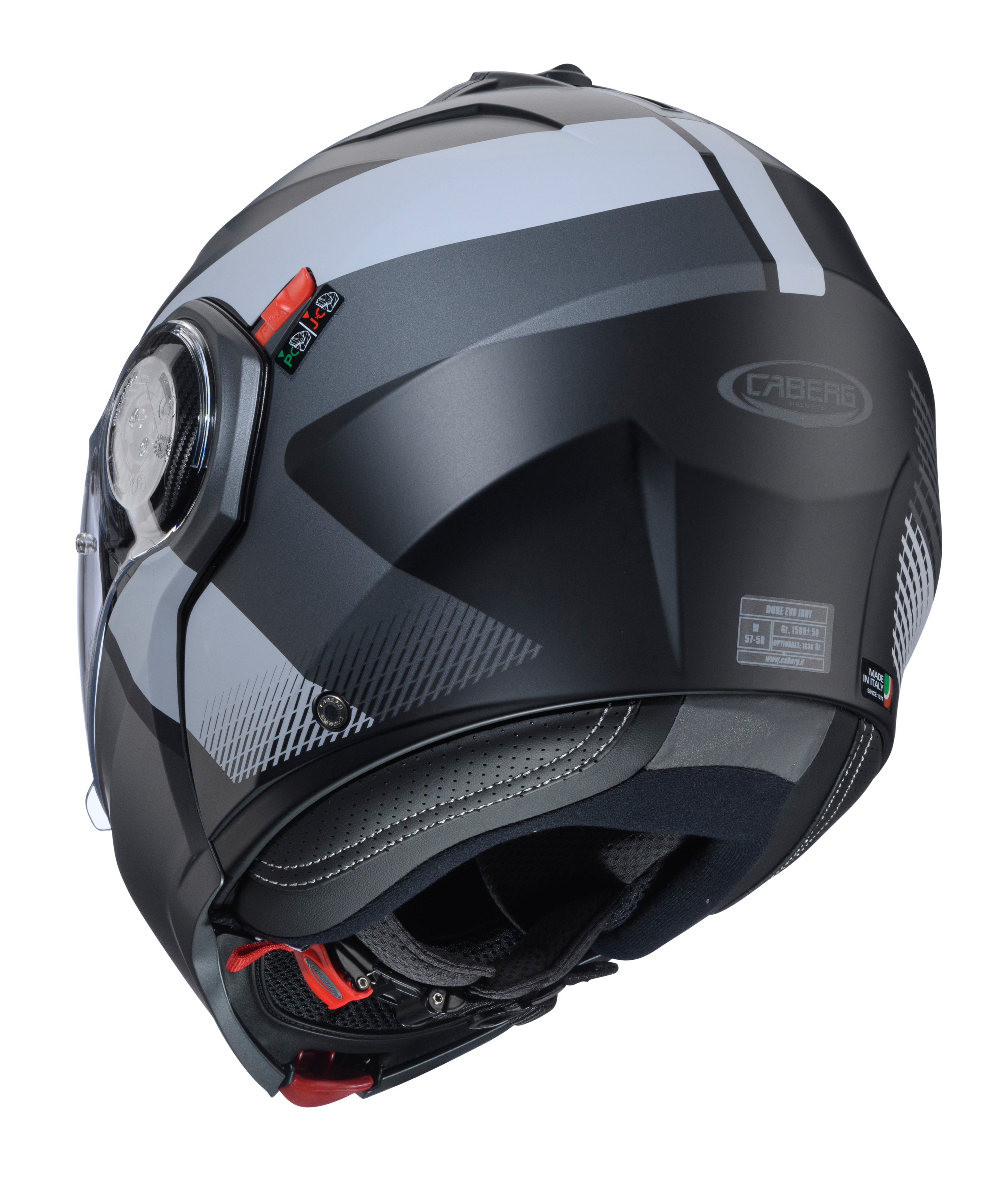 CASCO CABERG DUKE EVO INDY MATT BLACK/GUN METAL/GREY