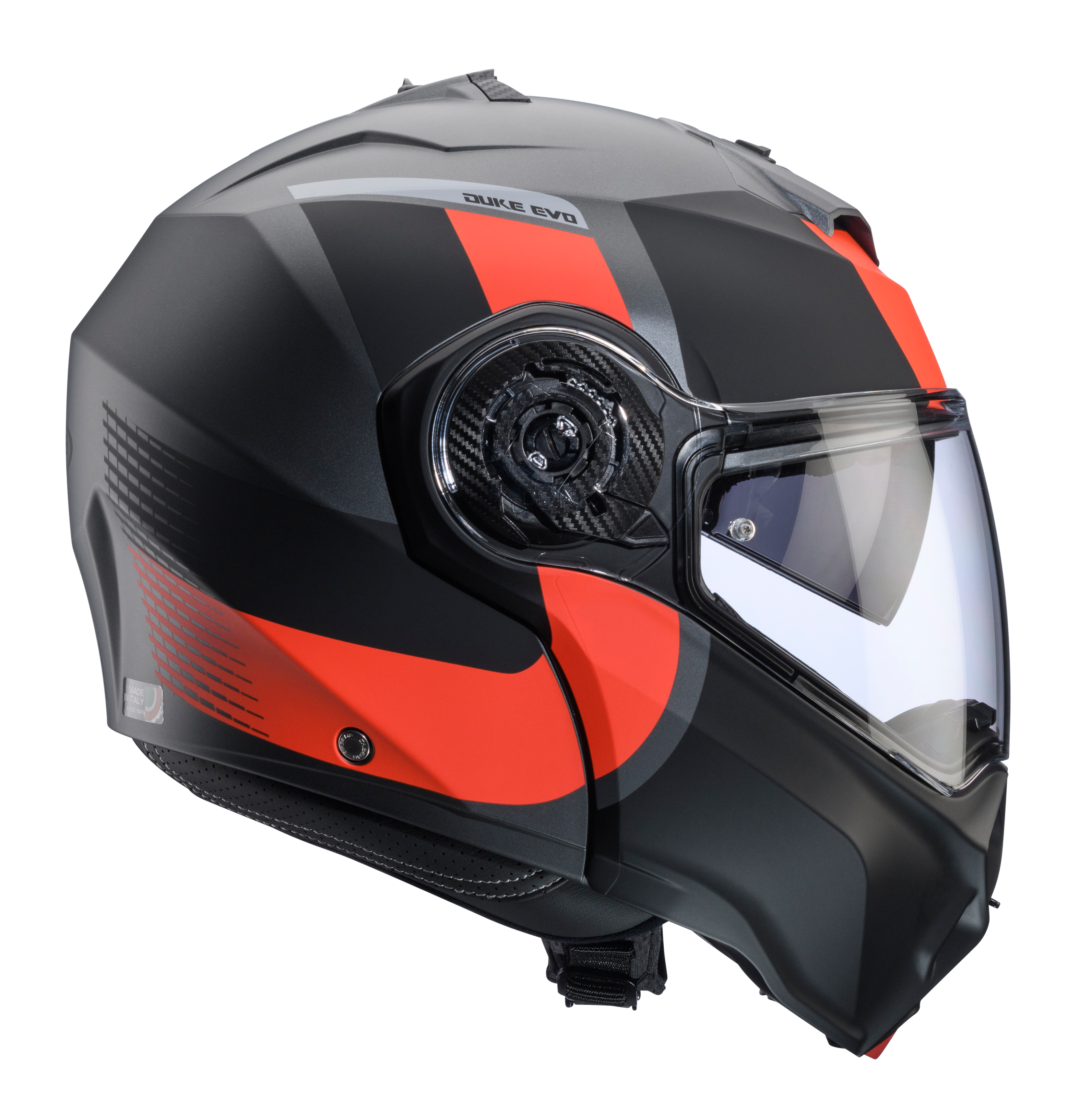 CASCO CABERG DUKE EVO INDY MATT GUN METAL/RED FLUO/BLACK