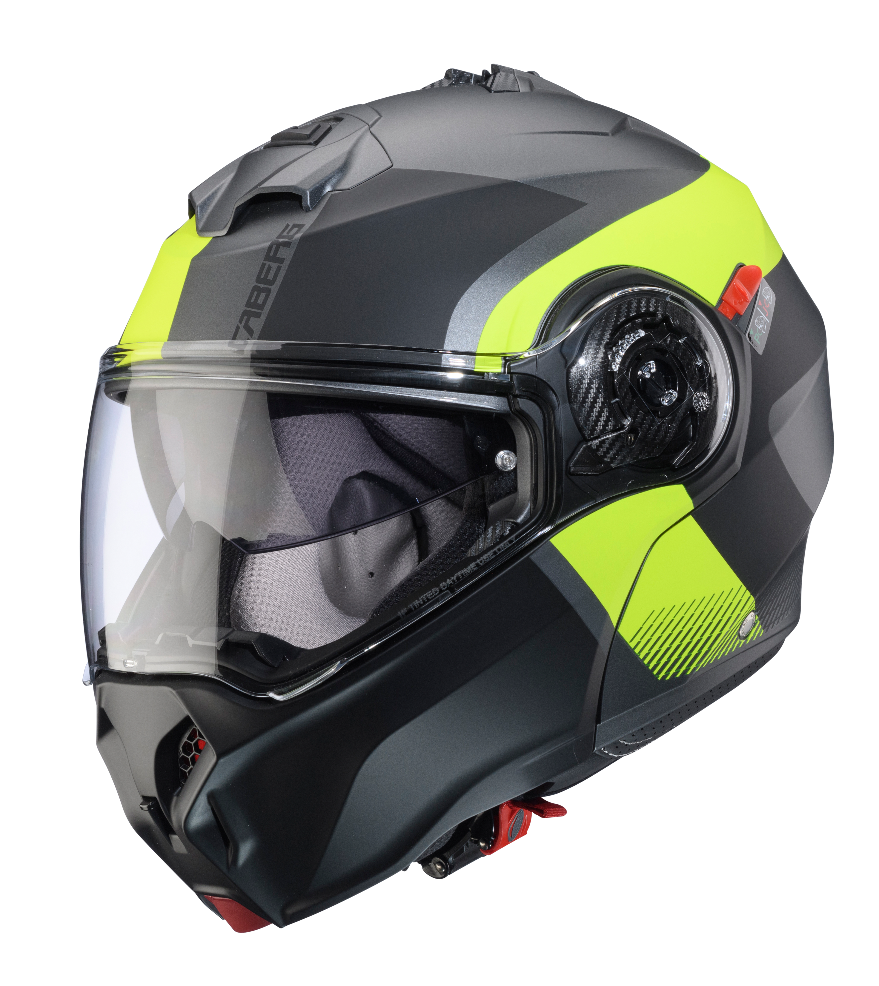 CASCO CABERG DUKE EVO INDY MATT GUN METAL/YELLOW FLUO/BLACK
