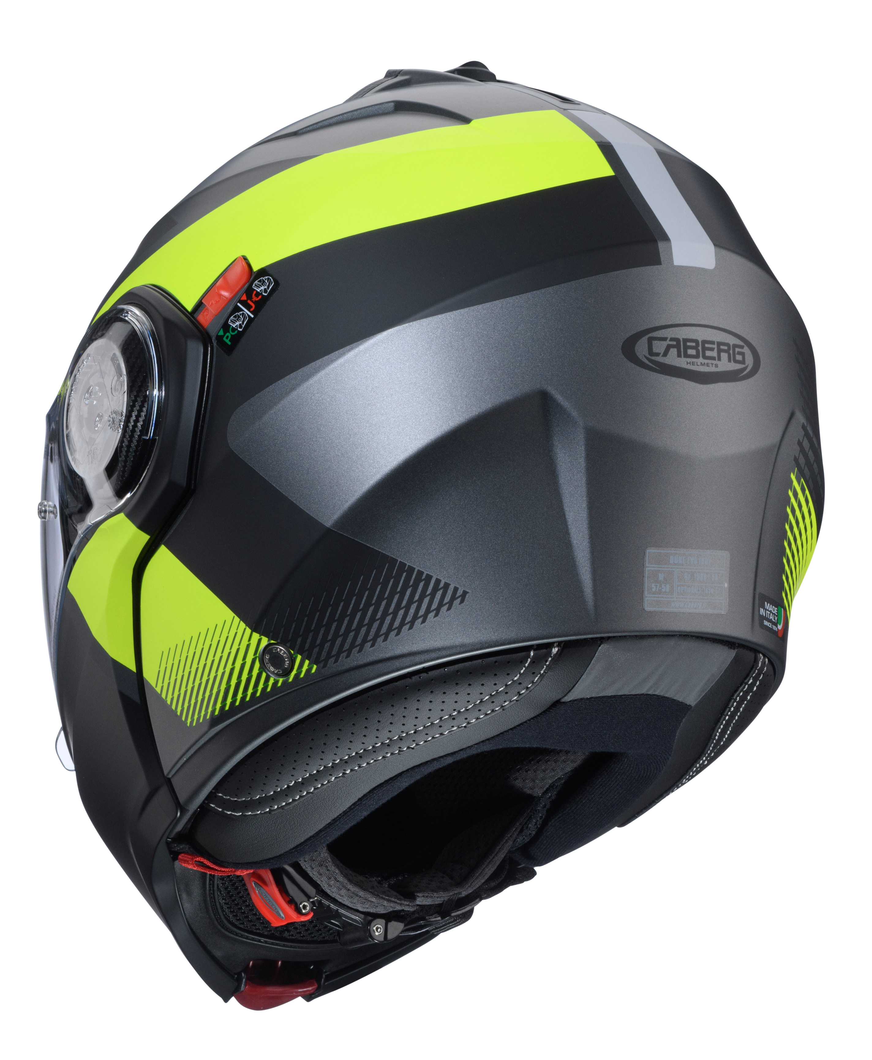 CASCO CABERG DUKE EVO INDY MATT GUN METAL/YELLOW FLUO/BLACK