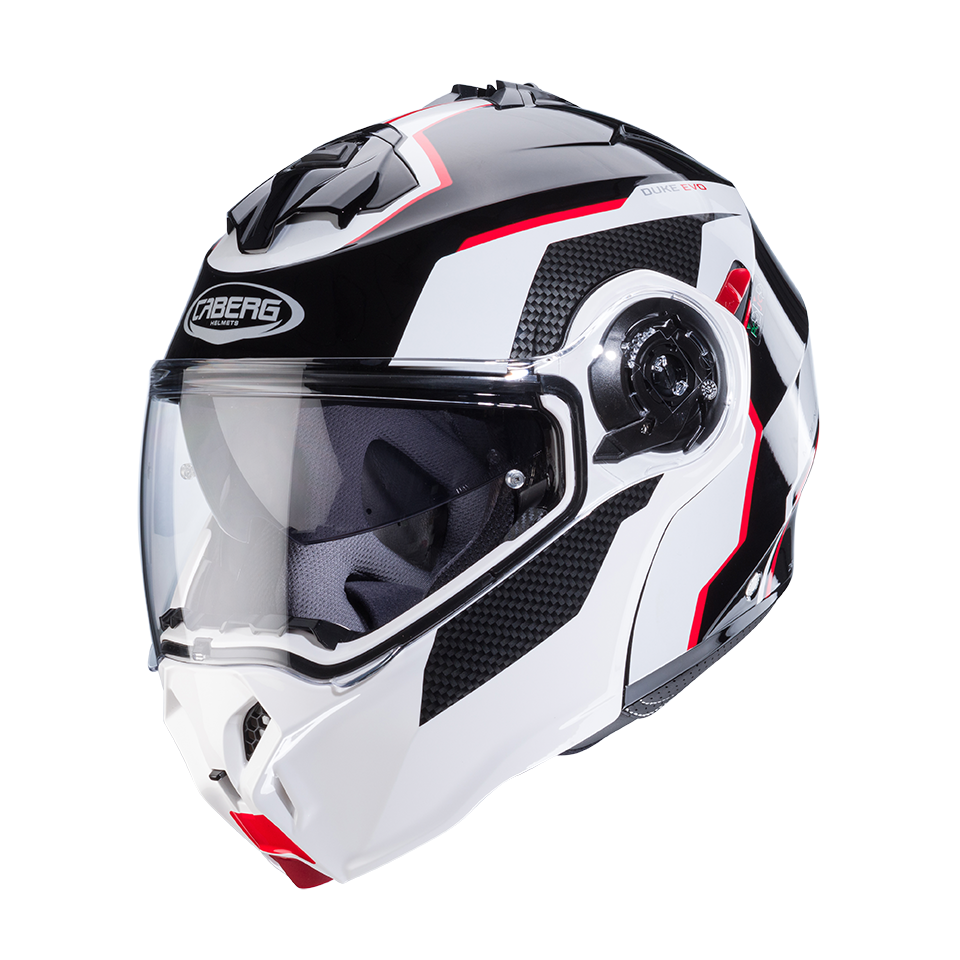 CASCO CABERG DUKE EVO MOVE BLACK/WHITE/RED