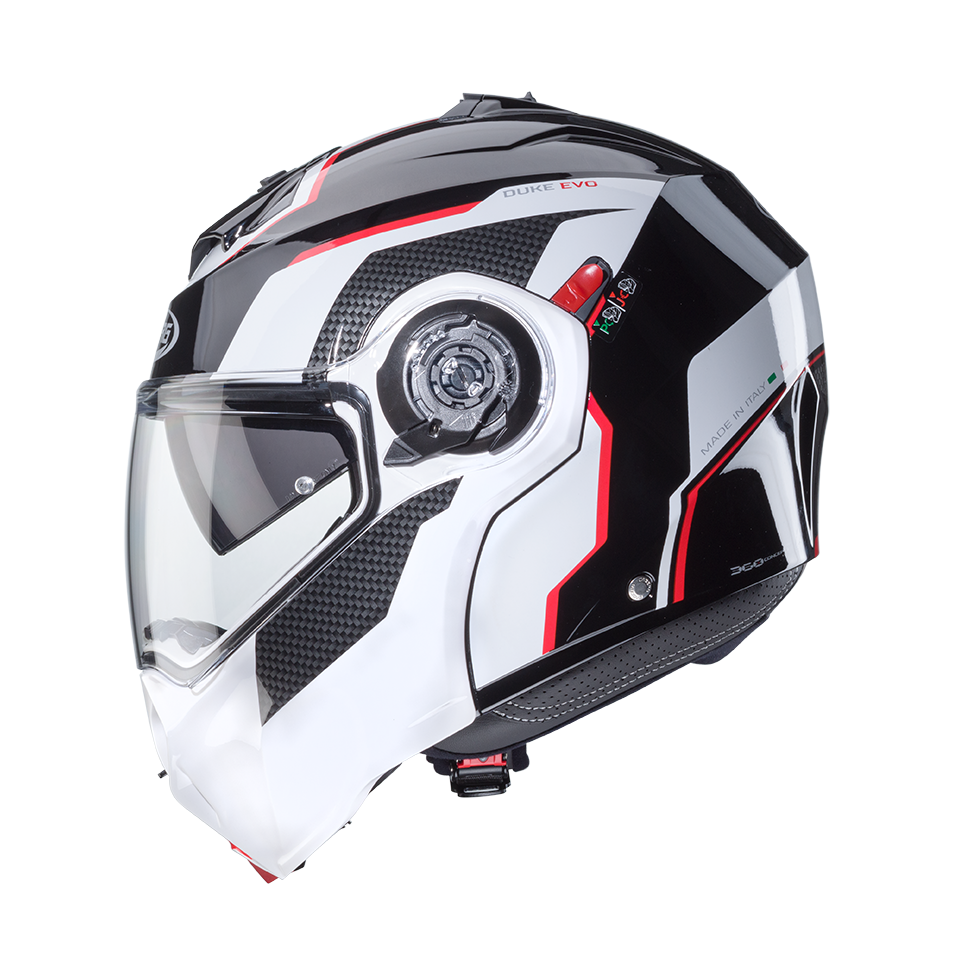 CASCO CABERG DUKE EVO MOVE BLACK/WHITE/RED