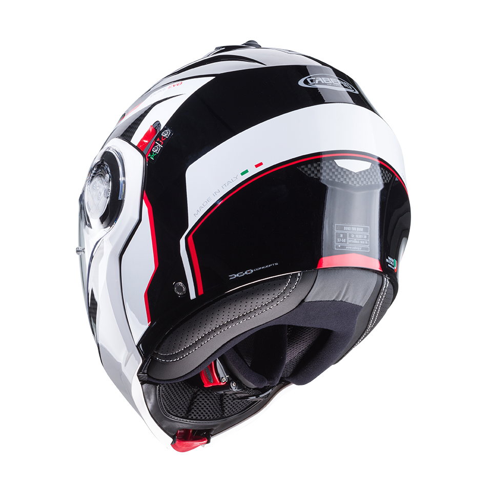 CASCO CABERG DUKE EVO MOVE BLACK/WHITE/RED