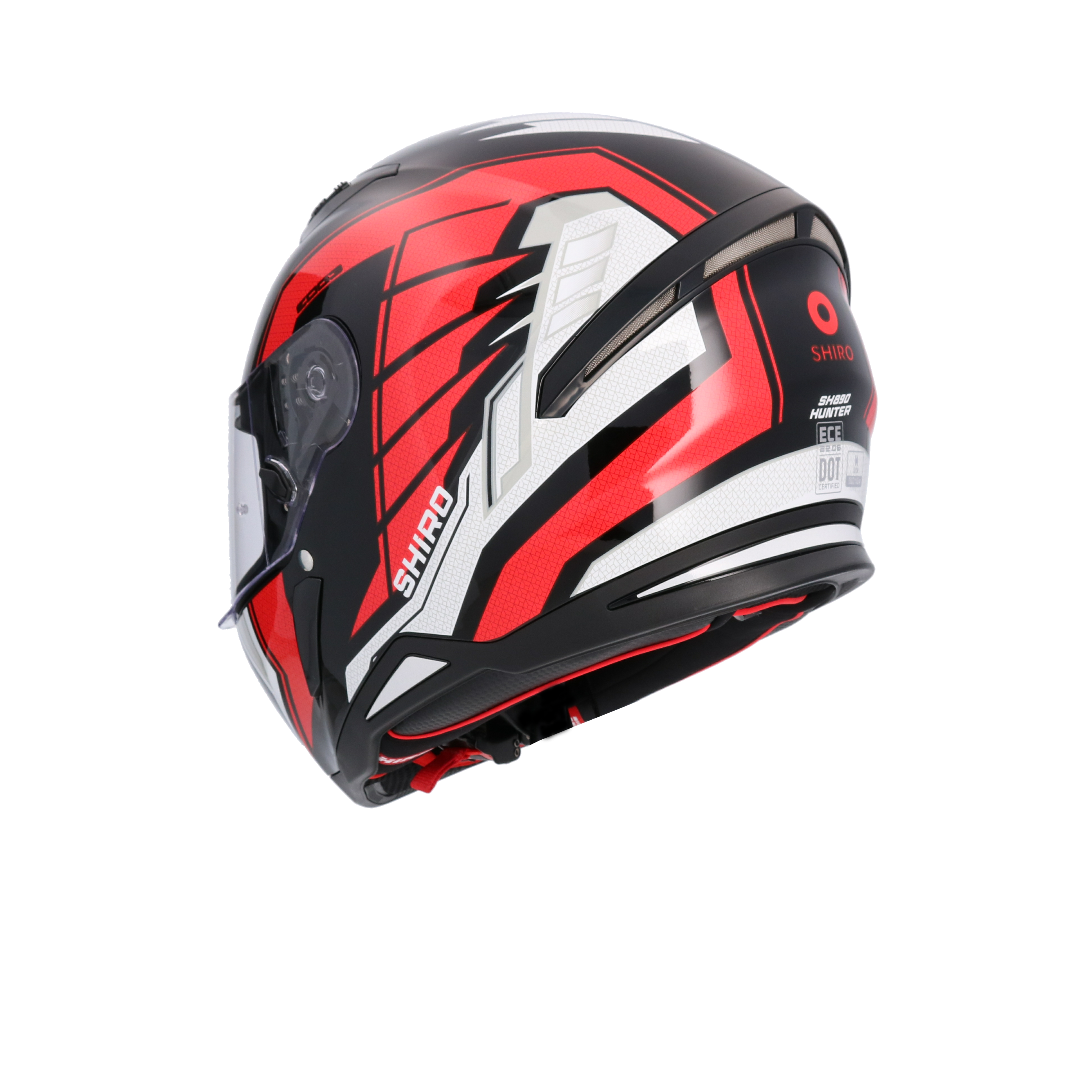 CASCO SHIRO HUNTER EDGE BLACK/RED
