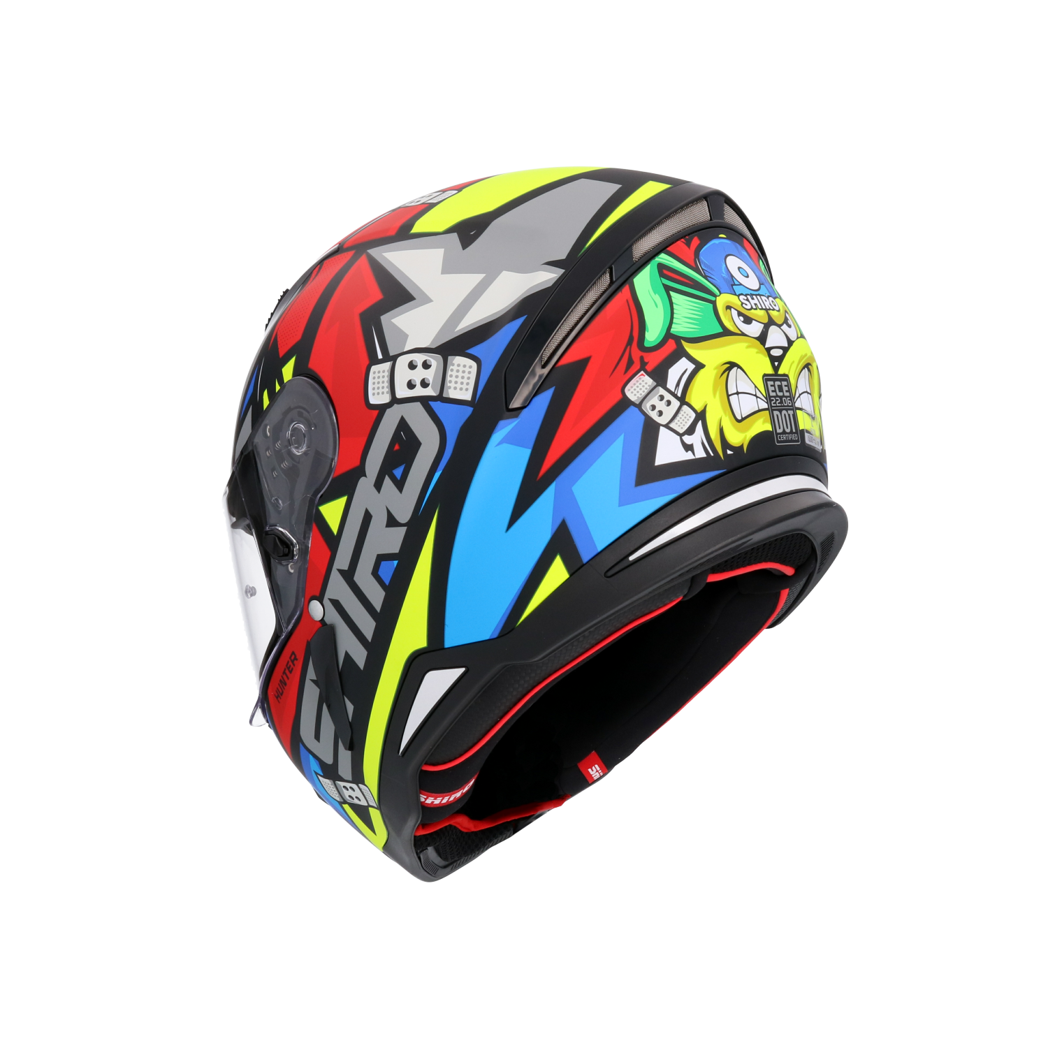 CASCO SHIRO HUNTER RACCOON RED