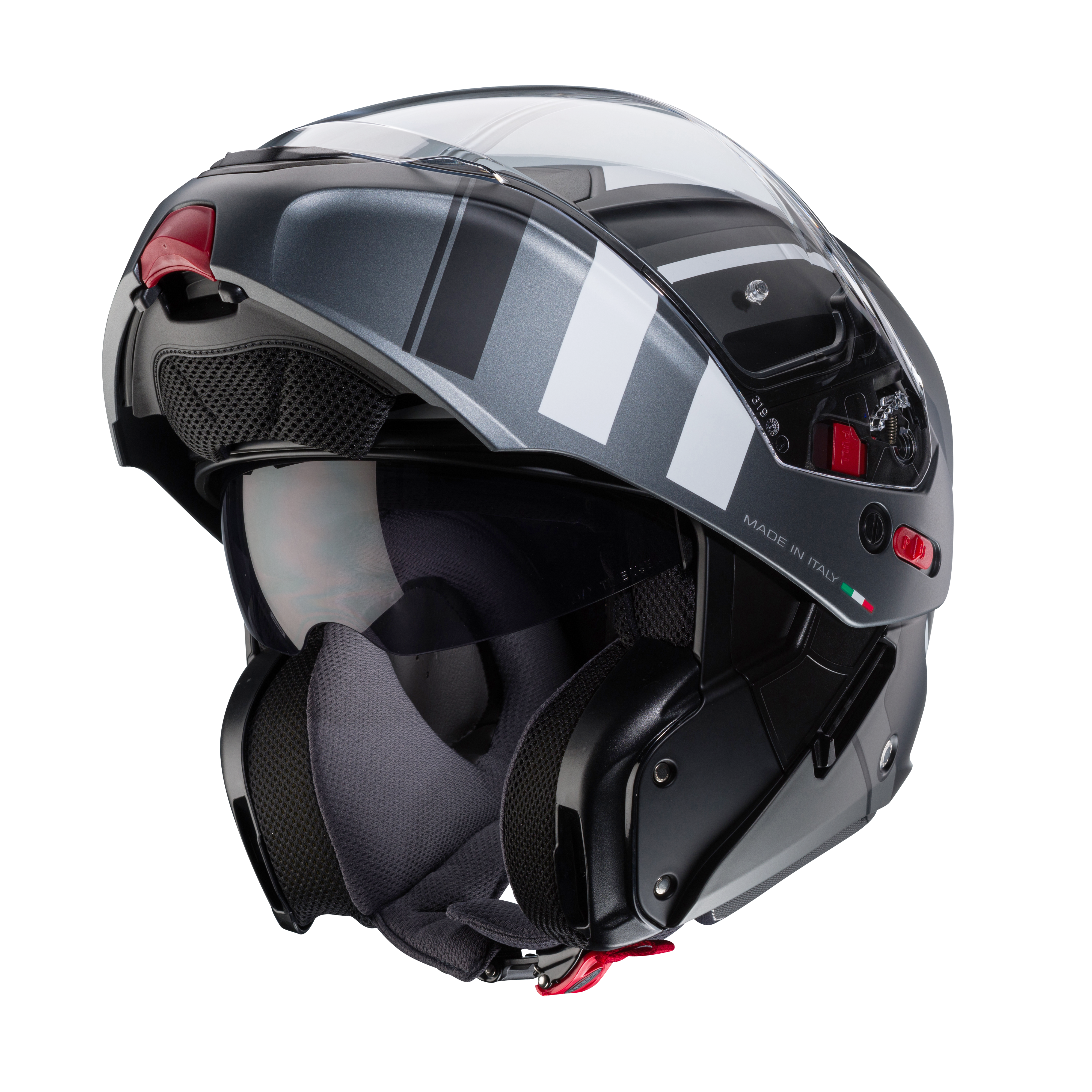 CASCO CABERG HORUS X ROAD MATT BLACK/GUN METAL/WHITE