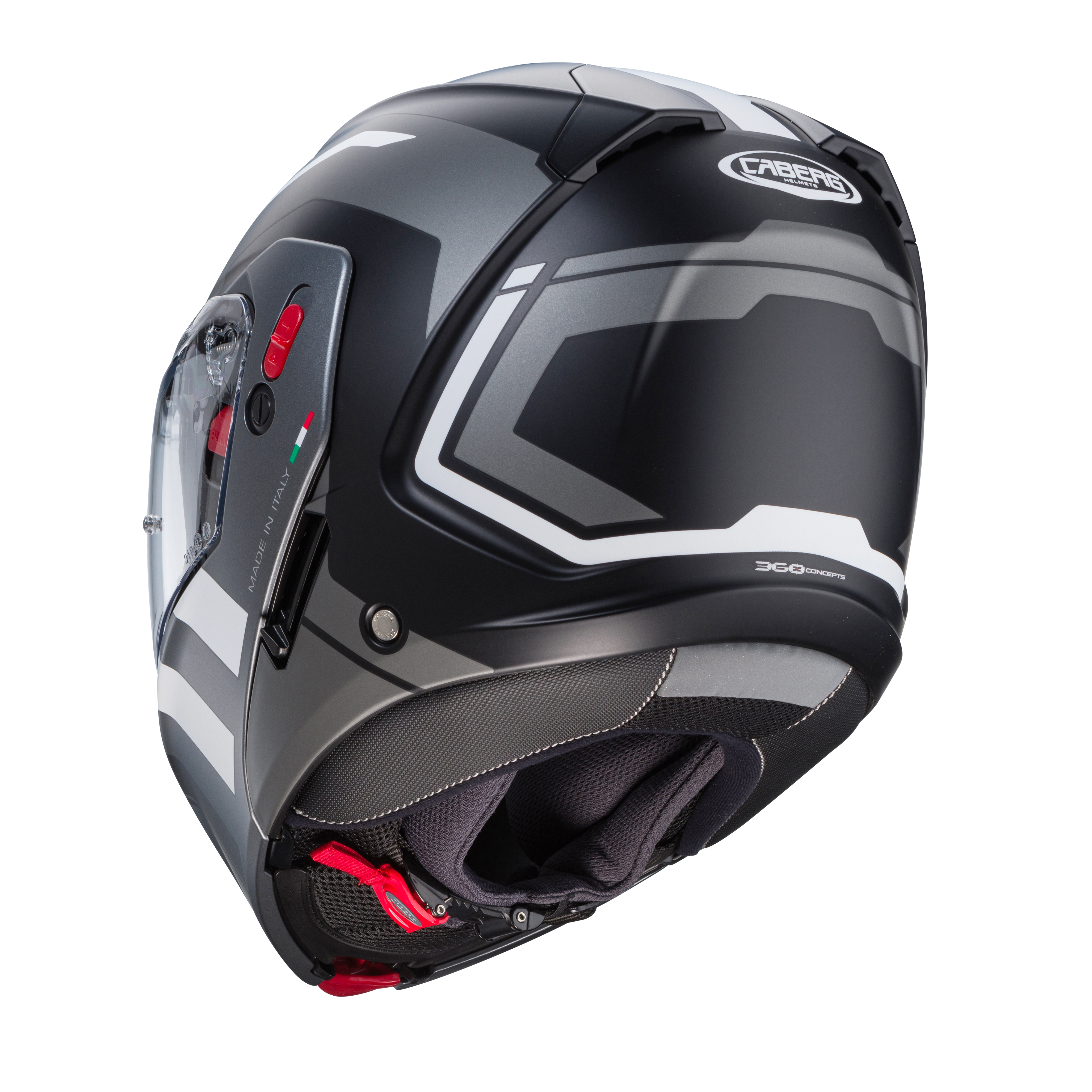 CASCO CABERG HORUS X ROAD MATT BLACK/GUN METAL/WHITE