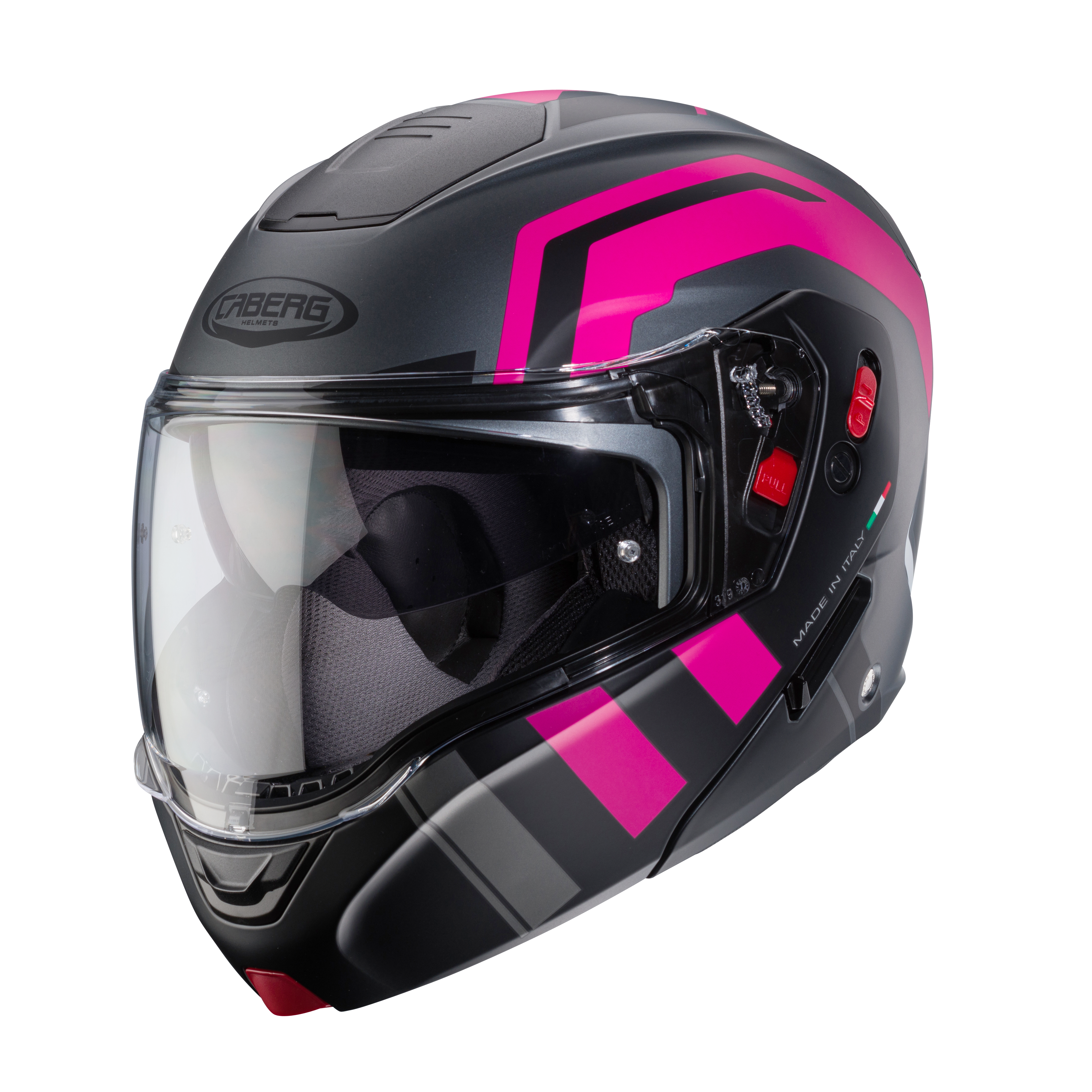 CASCO CABERG HORUS X ROAD MATT GUN METAL/BLACK/FUCHSIA