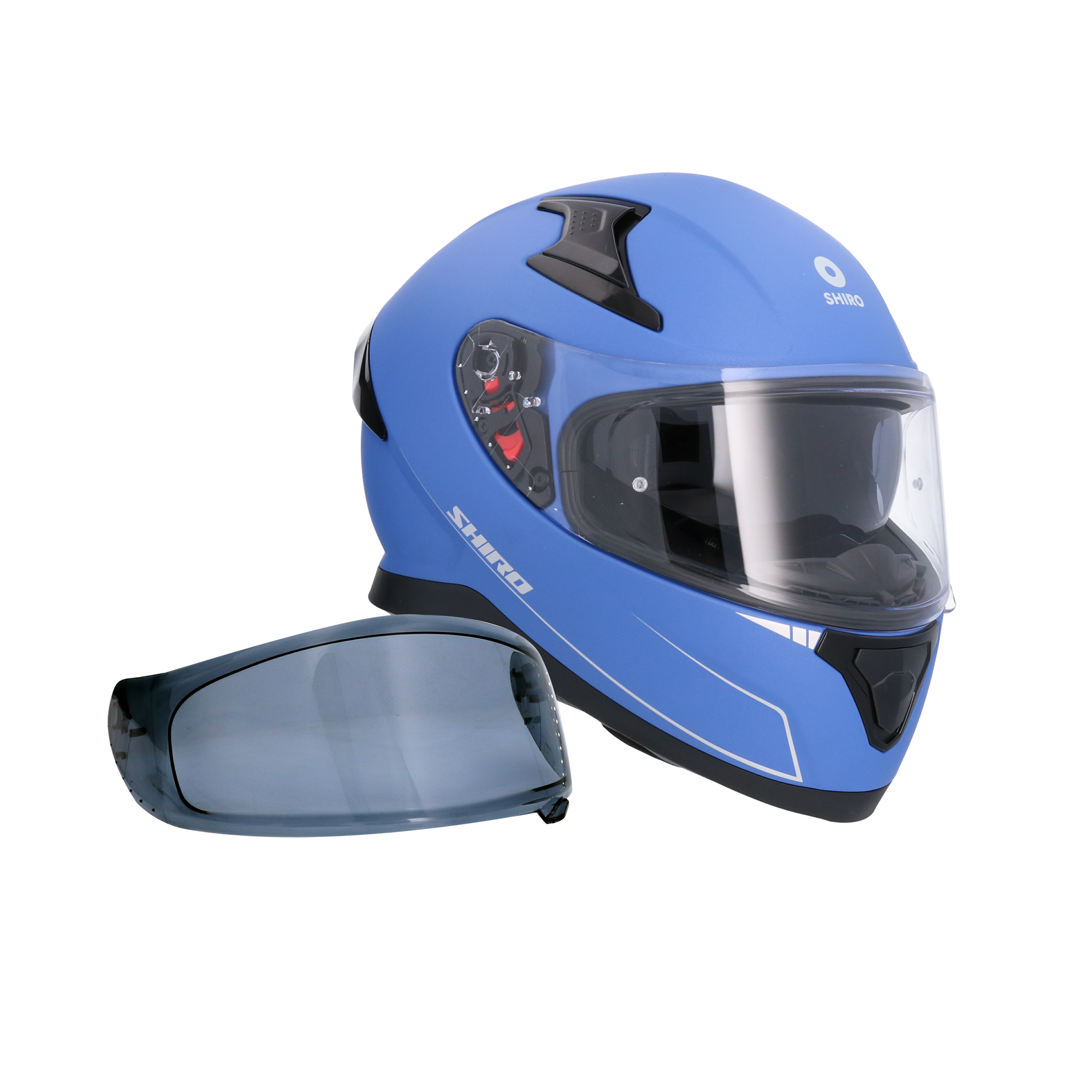 CASCO SHIRO KATANA METALLIC MATT BLUE