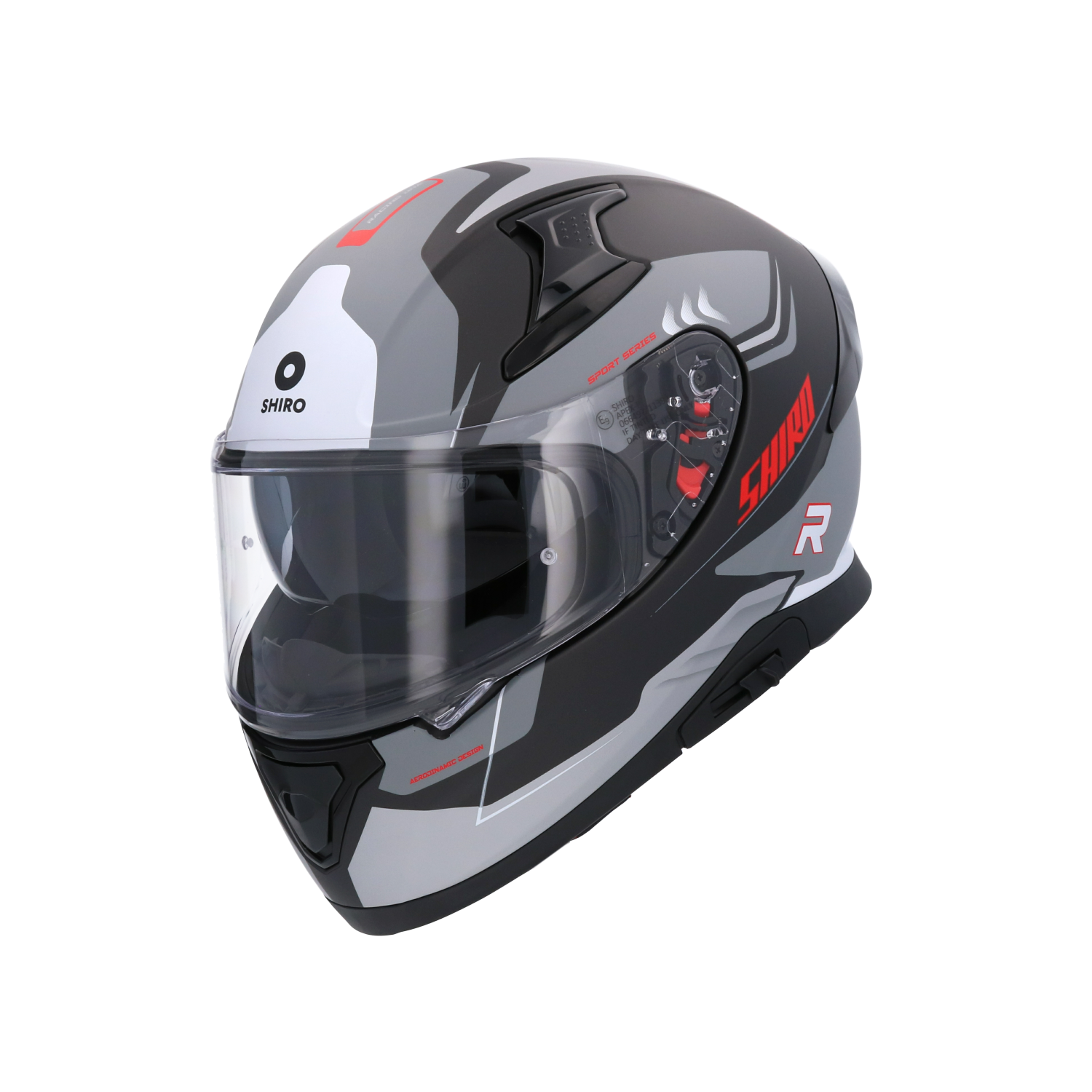 CASCO SHIRO KATANA ORBE METALLIC MATT GREY
