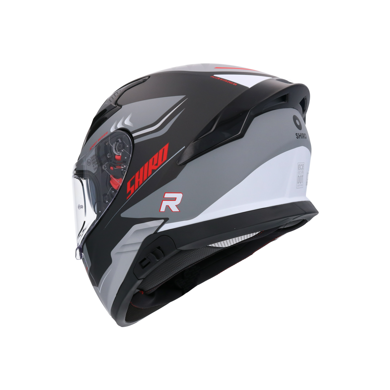 CASCO SHIRO KATANA ORBE METALLIC MATT GREY