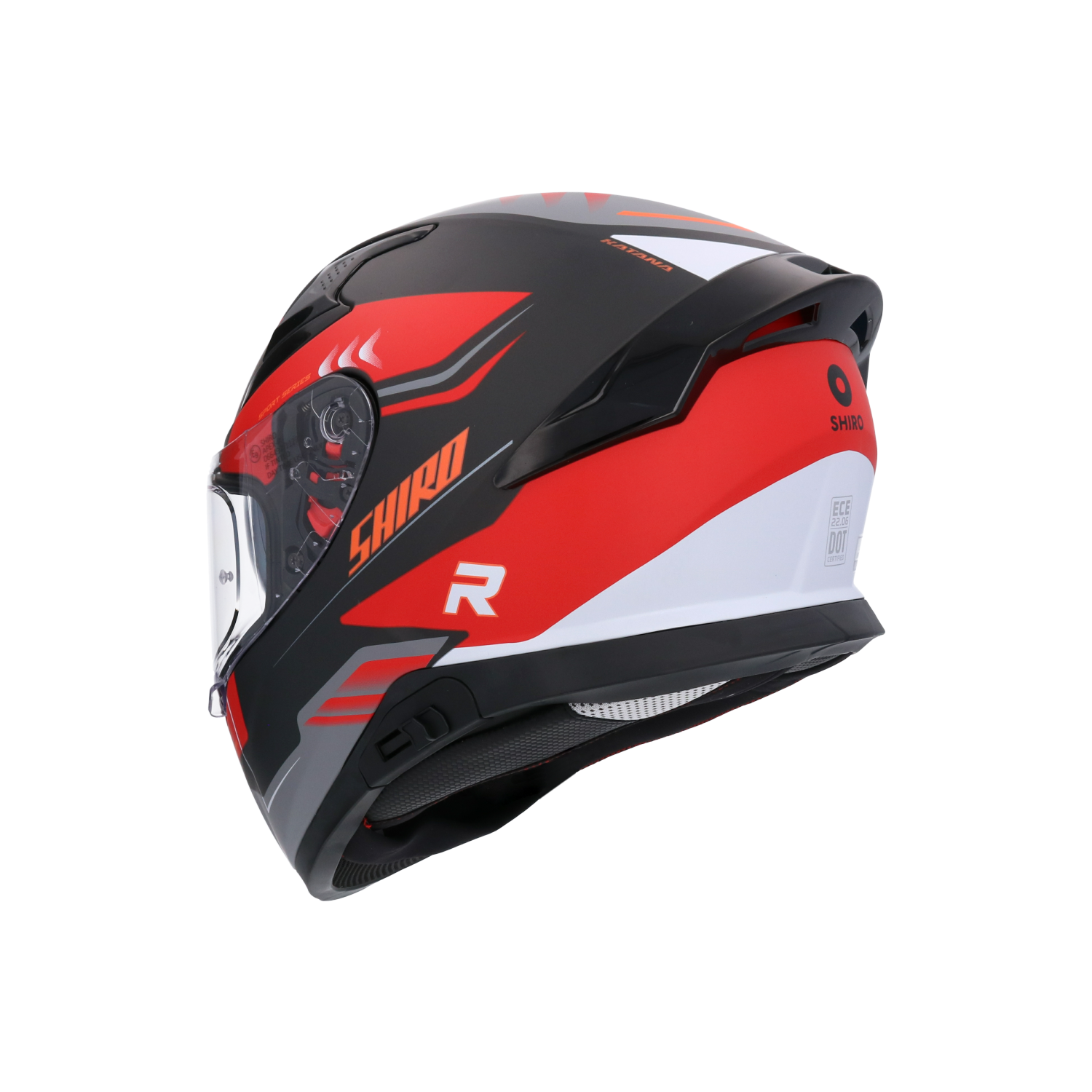 CASCO SHIRO KATANA ORBE METALLIC RED
