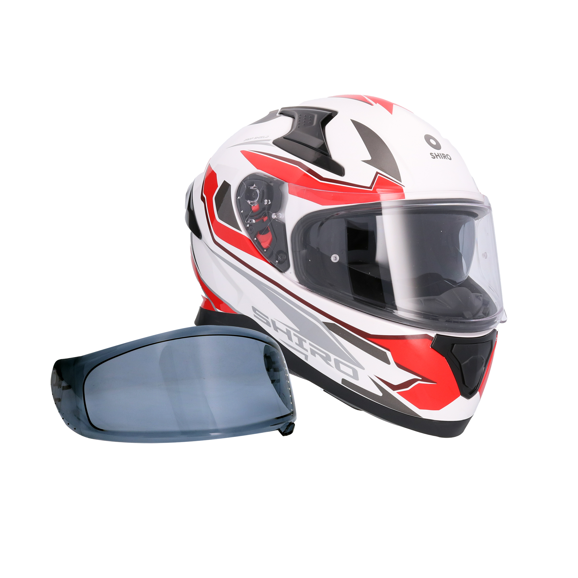 CASCO SHIRO KATANA SHARP METALLIC RED