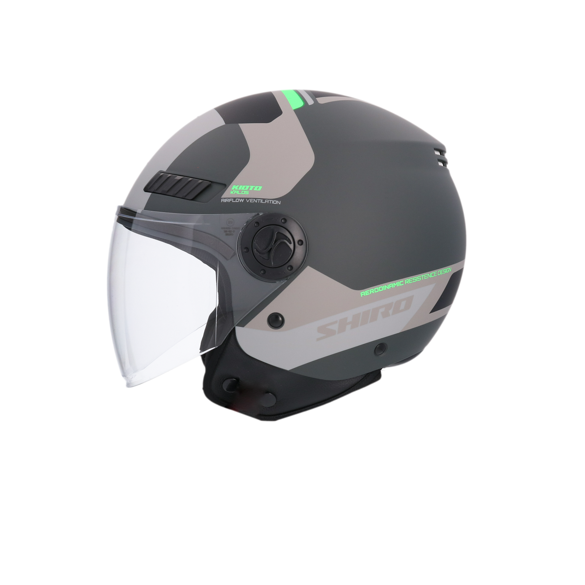 CASCO SHIRO KIOTO KALOS MATT GREY