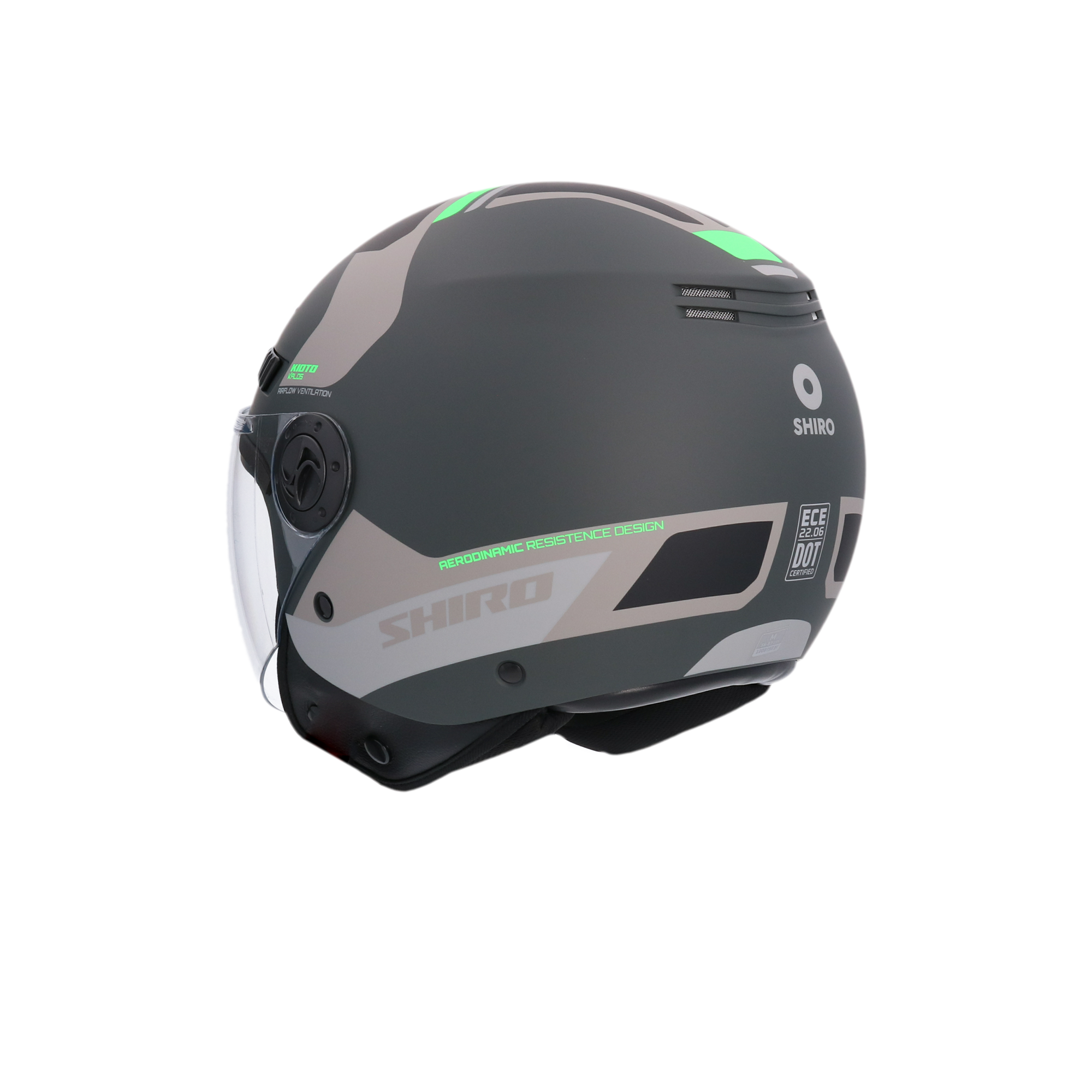 CASCO SHIRO KIOTO KALOS MATT GREY