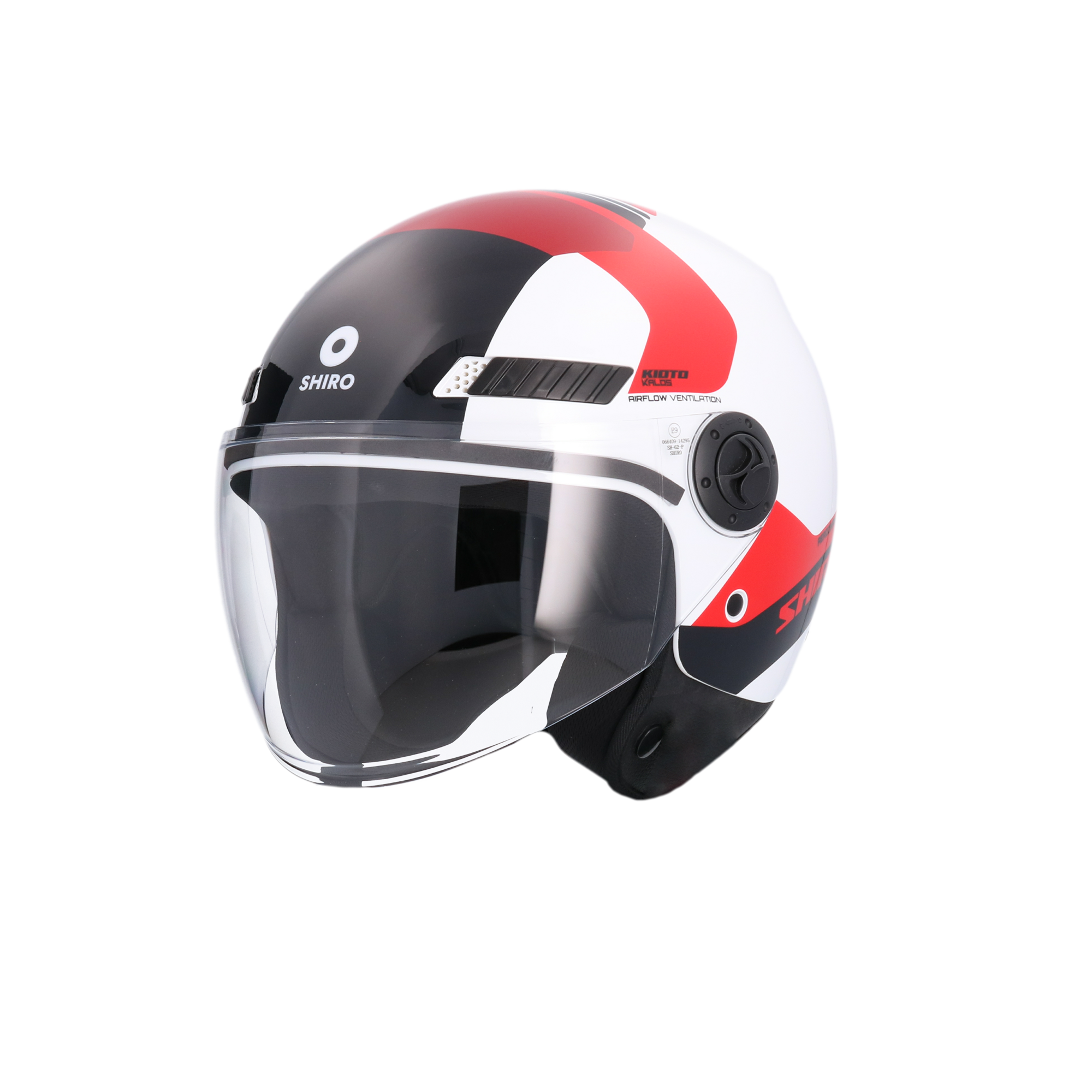 CASCO SHIRO KIOTO KALOS WHITE/RED