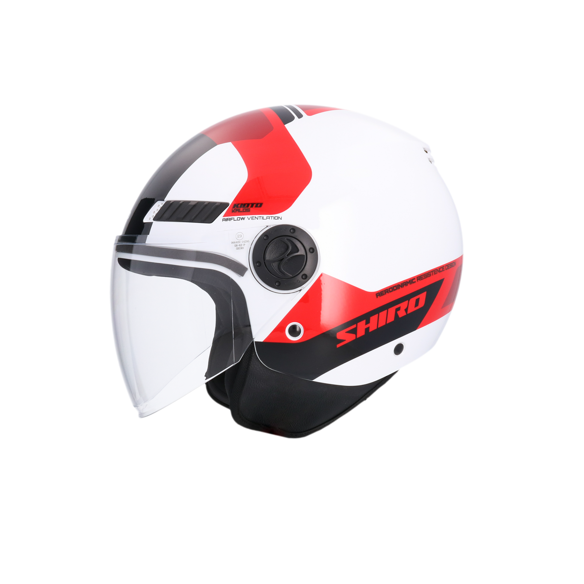 CASCO SHIRO KIOTO KALOS WHITE/RED