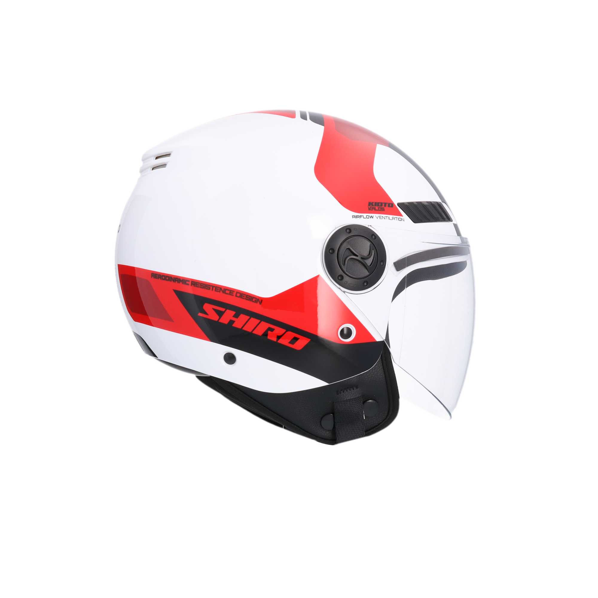 CASCO SHIRO KIOTO KALOS WHITE/RED