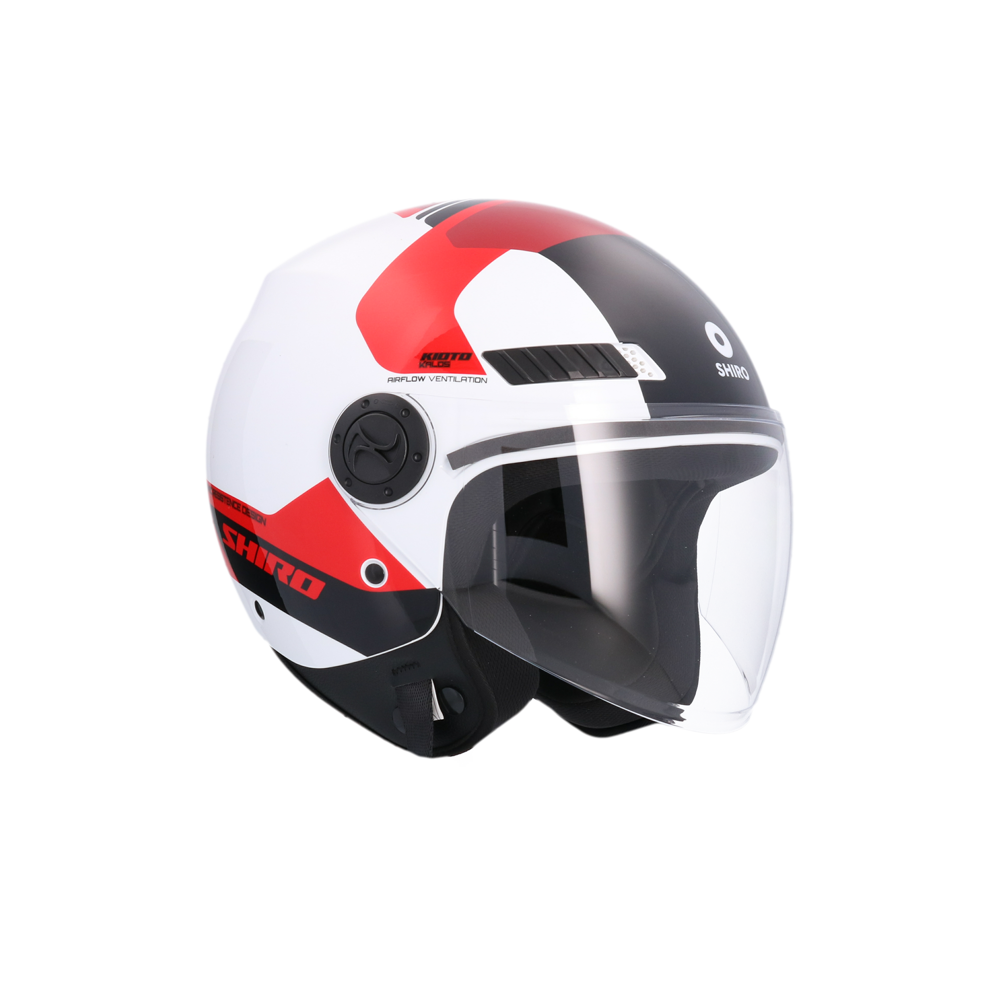 CASCO SHIRO KIOTO KALOS WHITE/RED