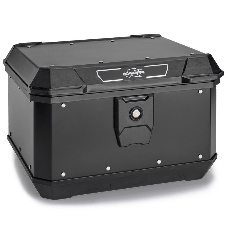 MALETA KAPPA ML 40LTS K´METROBOX ALUMINIO NEGRO MONOLOCK