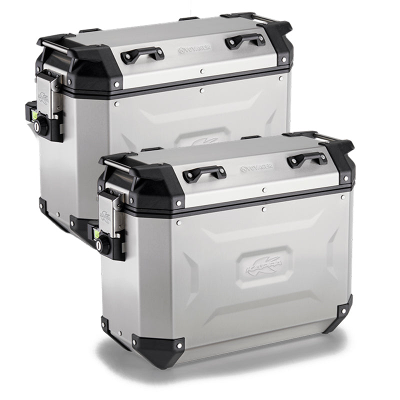 MALETAS KAPPA MKCAM-SIDE 37L K' VOYAGER ALUMINIO NATURAL MONOKEY CAM SIDE SYSTEM