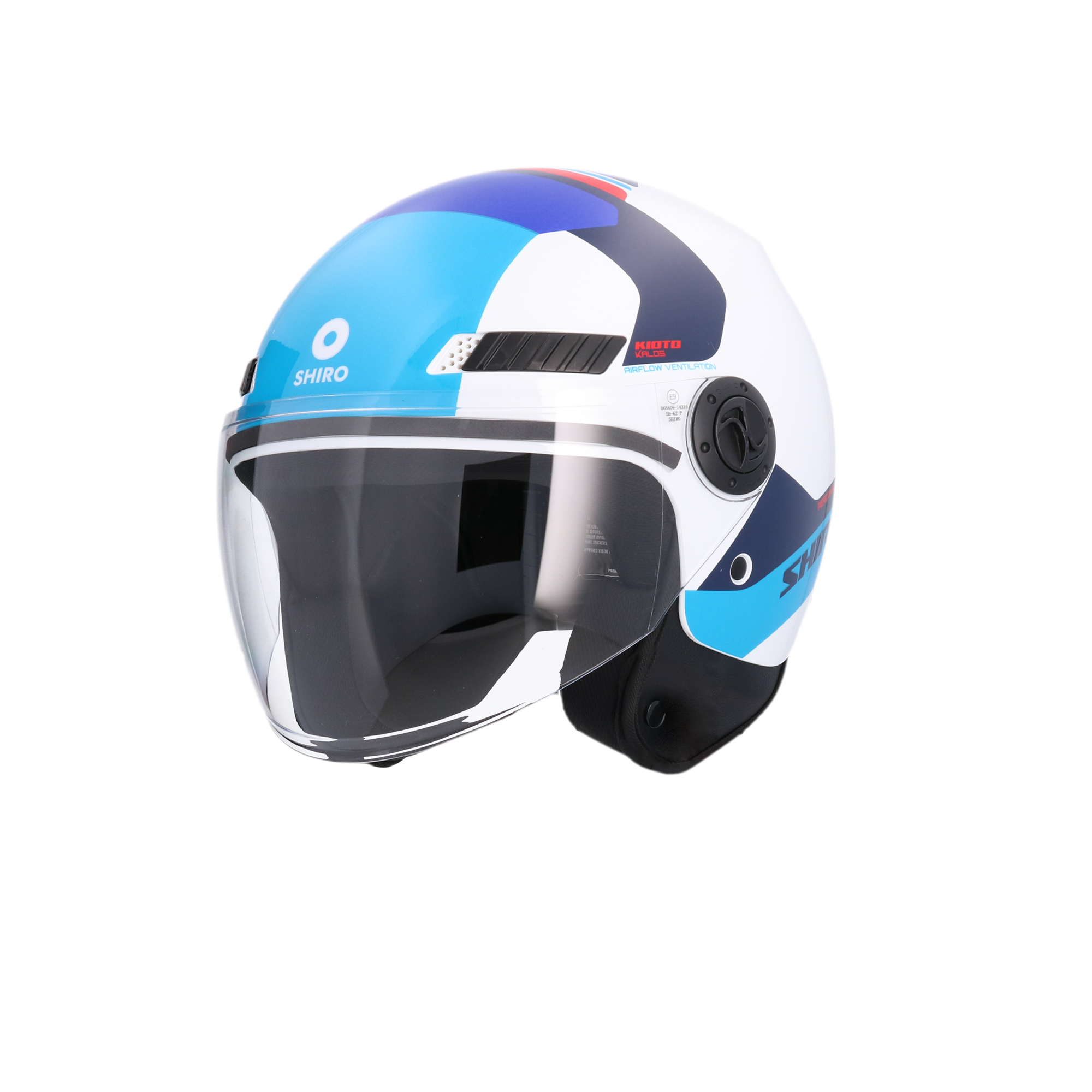 CASCO SHIRO KIOTO KALOS WHITE/BLUE