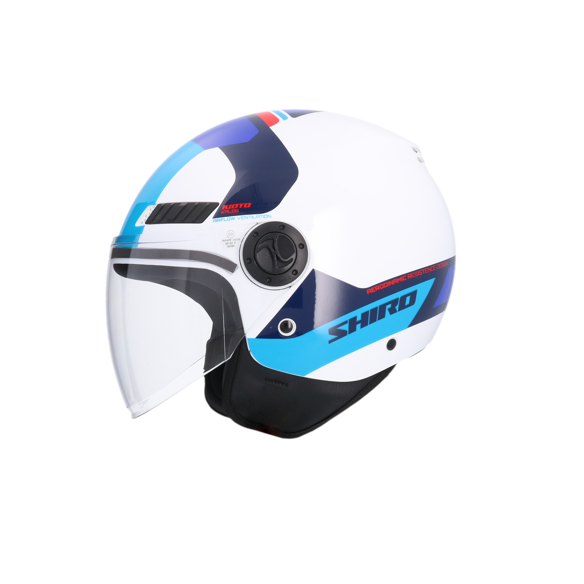 CASCO SHIRO KIOTO KALOS WHITE/BLUE