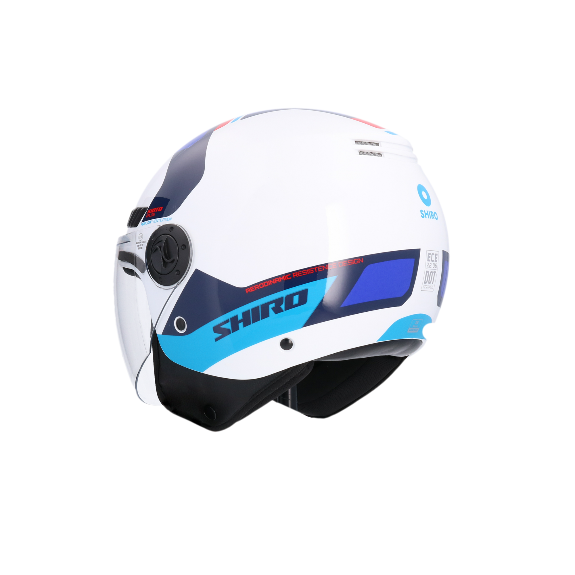 CASCO SHIRO KIOTO KALOS WHITE/BLUE
