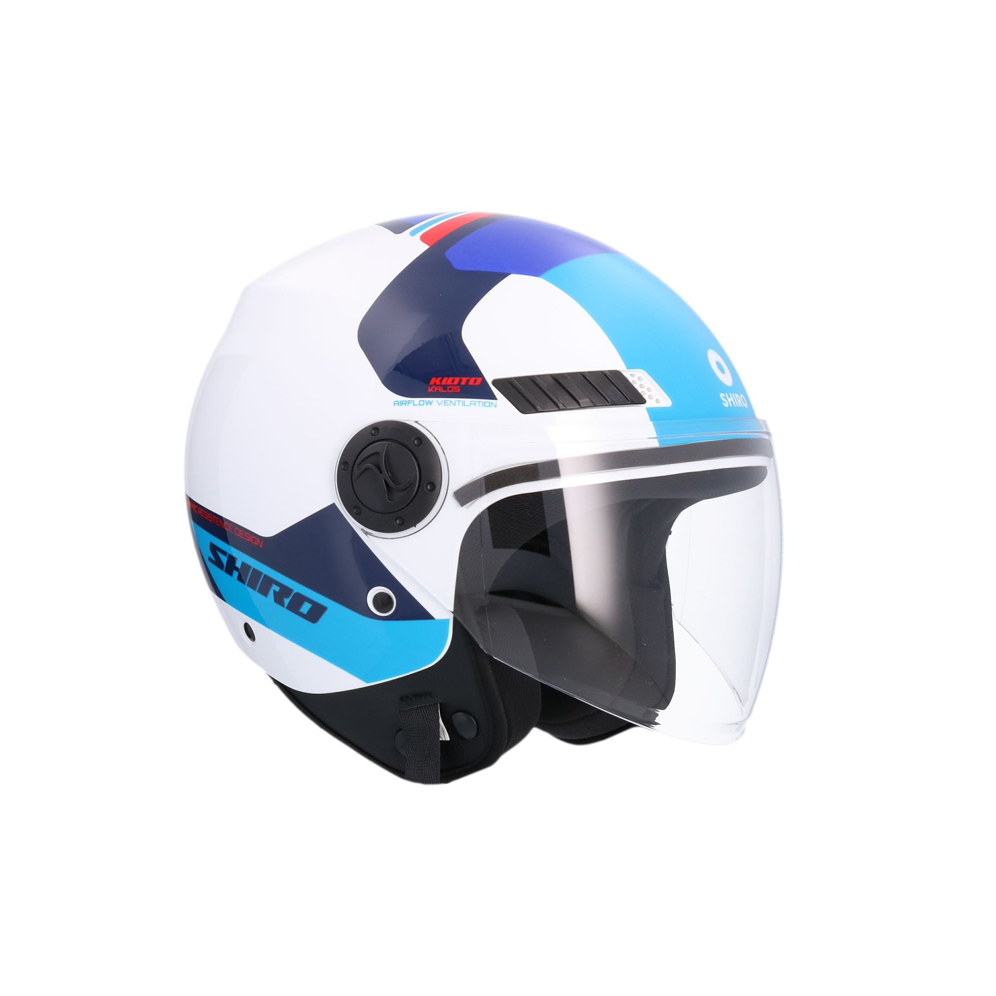 CASCO SHIRO KIOTO KALOS WHITE/BLUE